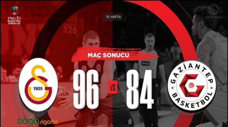 Galatasaray: 96 Gaziantep Basketbol: 84