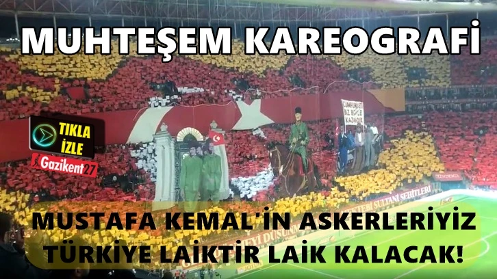 Galatasaray'dan muhteşem koreografi... 