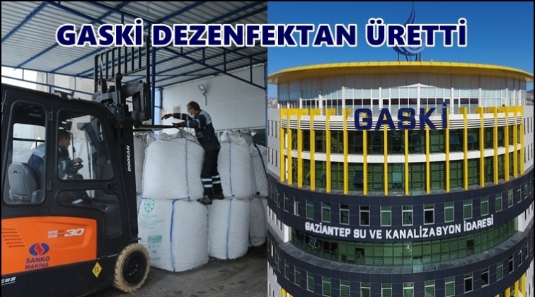 GASKİ dezenfektan üretti