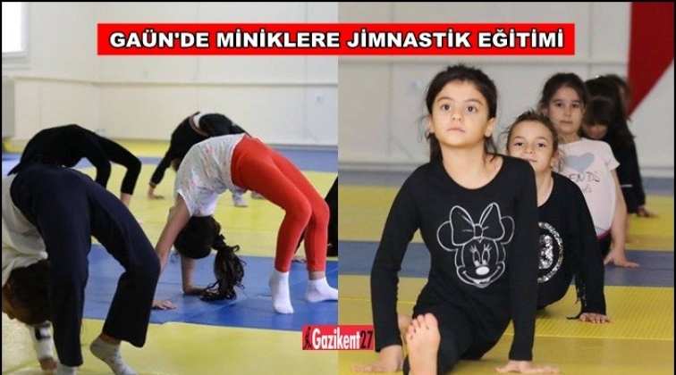 GAÜN'de miniklere jimnastik eğitimi