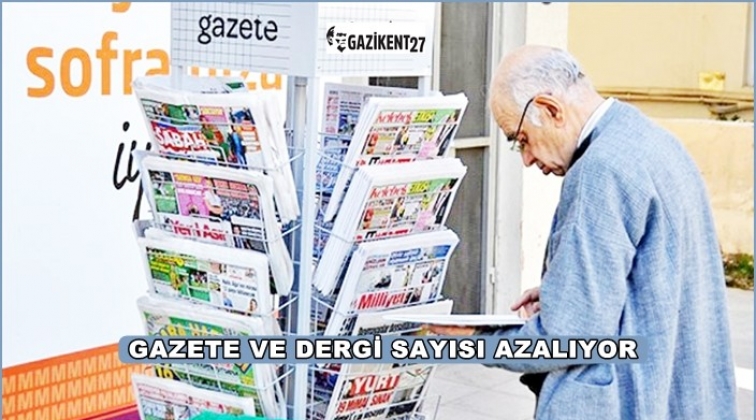 Gazete ve dergiler bu yıl da azaldı