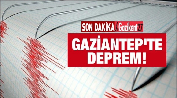 Gaziantep 3.9 b&uuml;y&uuml;kl&uuml;ğ&uuml;nde deprem