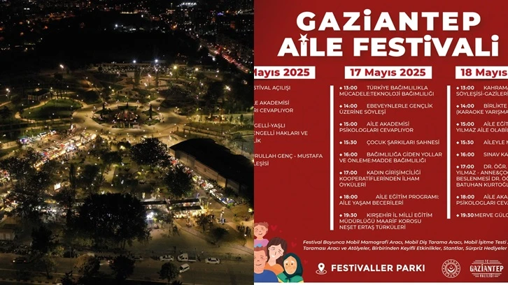Gaziantep Aile Festivali başlıyor...
