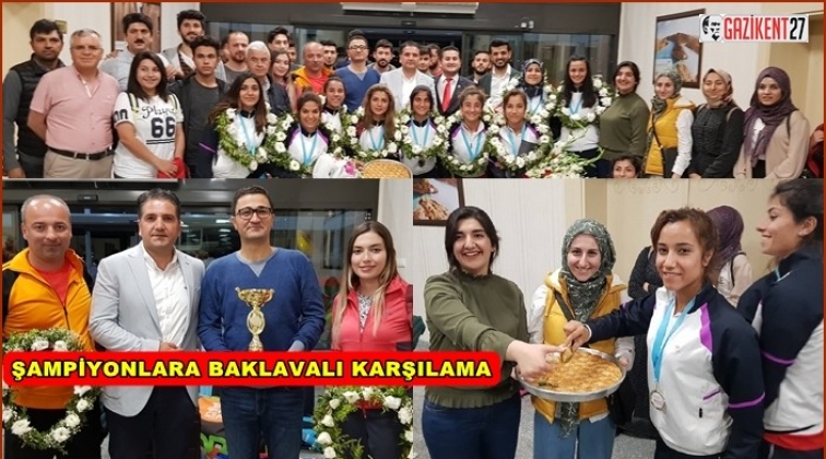 Gaziantep Avrupa Şampiyonlarını bağrına bastı