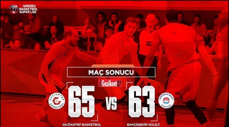 Gaziantep Basketbol 65-63 Bahçeşehir Koleji