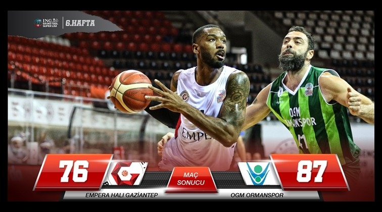 Gaziantep Basketbol 76-87 OGM Ormanspor