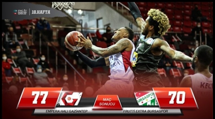 Gaziantep Basketbol 77-70 Bursaspor