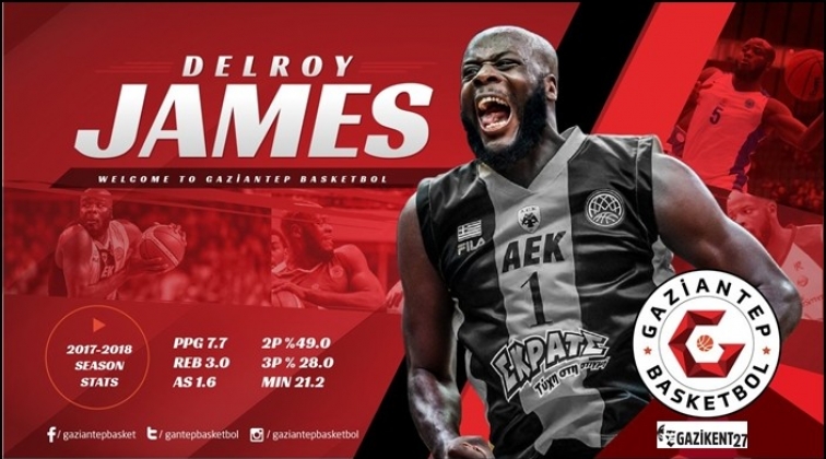 Gaziantep Basketbol, Delroy James'i kiraladı!