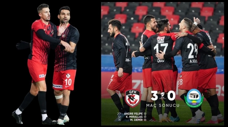 Gaziantep FK: 3 Serik Belediyespor: 0