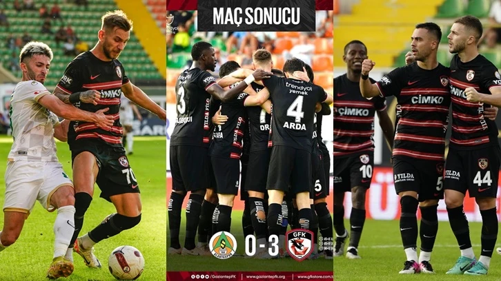 Gaziantep FK deplasmanda Alanyaspor'u farklı geçti: 0-3