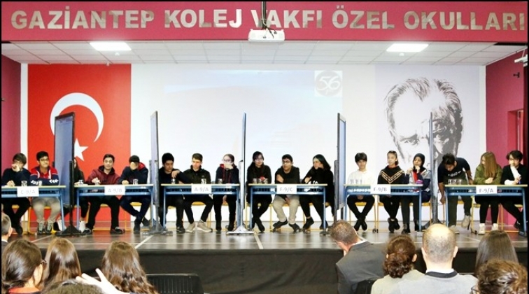 Gaziantep Kolej Vakfı’nda Bilgi Yarışması heyecanı