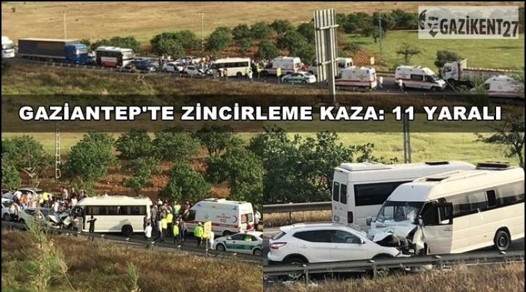Gaziantep Nizip yolunda zincirleme kaza: 11 yaralı