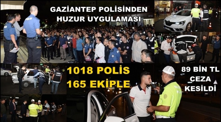 Gaziantep polisinden huzur uygulaması