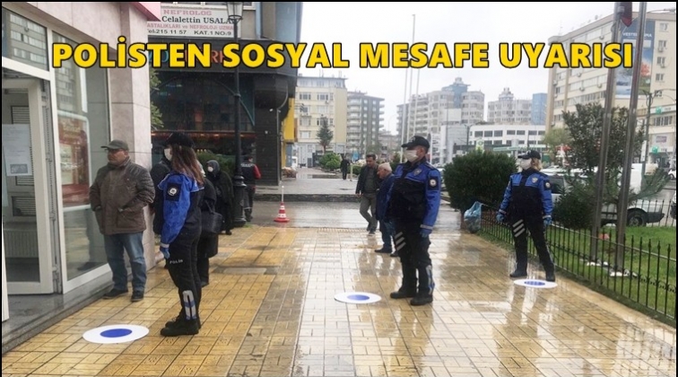 Gaziantep polisinden sosyal mesafe uyarısı