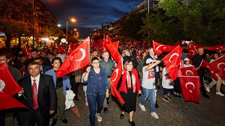 Gaziantep'te 19 Mayıs fener alayı 