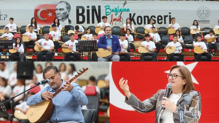 Gaziantep'te “Bin Bağlama Bin Umut” konseri 