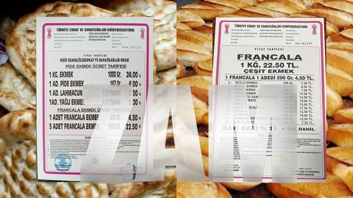 Gaziantep'te ekmeğe zam geldi, işte zamlı fiyatlar...