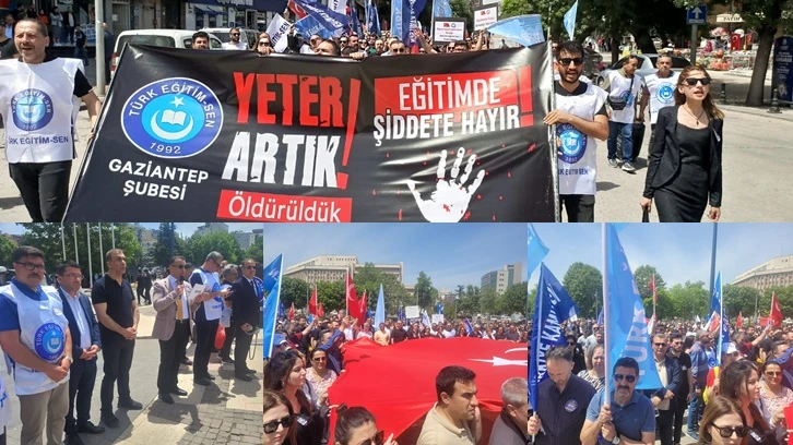 Gaziantep'te öğretmenler iş bıraktı!