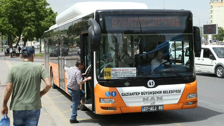 Gaziantep'te YKS dolayısıyla toplu ulaşım ücretsiz