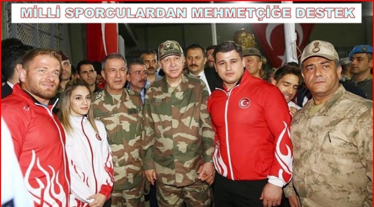 Gaziantep'in 'Olimpik Annesi'nden Mehmetçiğe destek