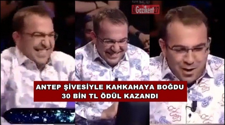 Gaziantepli yarışmacı st&uuml;dyoyu kahkahaya boğdu
