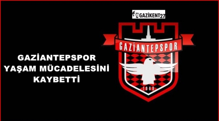 Gaziantepspor ligden çekildi...