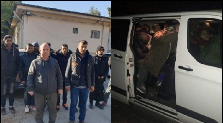 Gaziantep'te 12 kaçak göçmen yakalandı