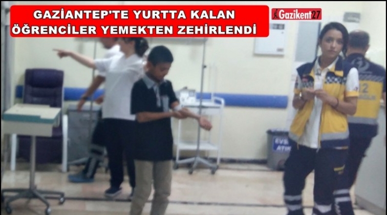 Gaziantep'te 16 öğrenci yemekten zehirlendi!