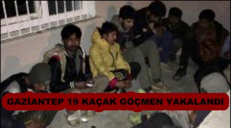 Gaziantep'te 19 göçmen yakalandı