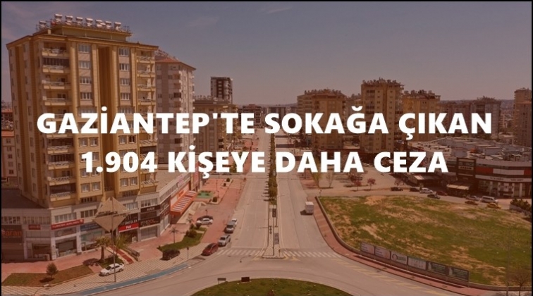 Gaziantep'te 1.904 kişiye kısıtlamayı ihlalden ceza