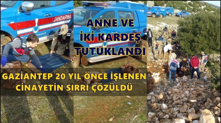 Gaziantep'te 20 yıl önceki cinayet aydınlatıldı