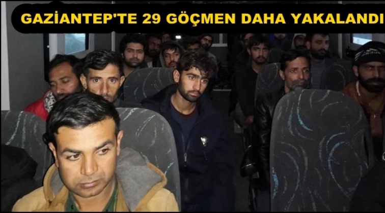 Gaziantep'te 29 kaçak göçmen yakalandı