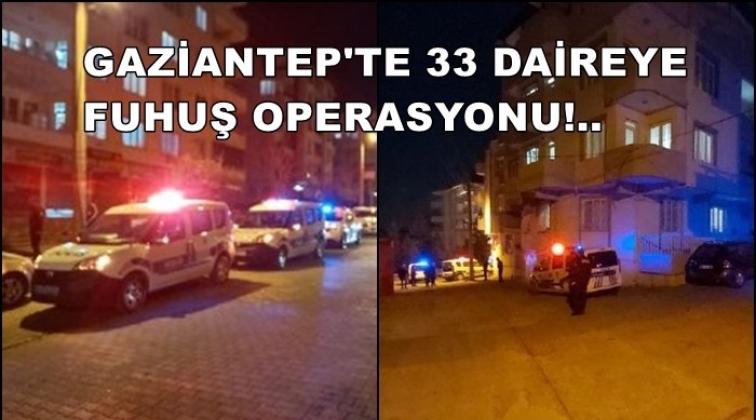 Gaziantep'te 33 daireye fuhuş operasyonu!