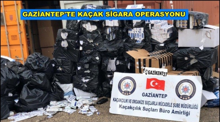 Gaziantep'te 48 bin 810 paket gümrük kaçağı sigara