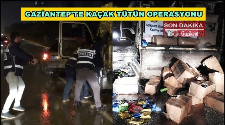 Gaziantep'te 7 ton kaçak nargile tütünü