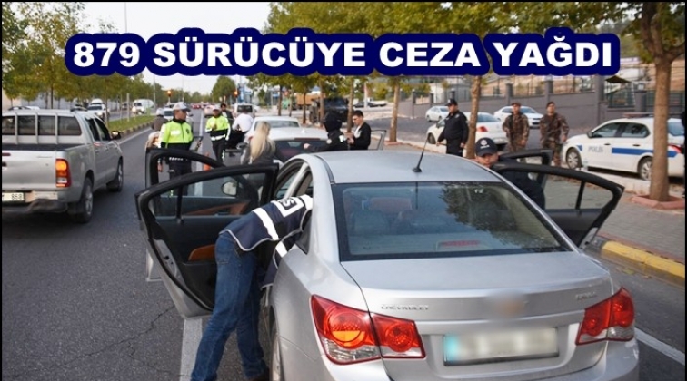 Gaziantep'te 879 sürücüye ceza yağdı