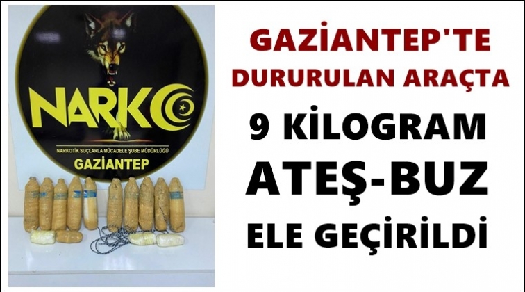 Gaziantep'te 9 kilogram metamfetamin ele geçirildi