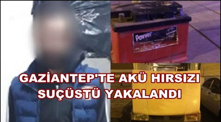 Gaziantep'te akü hırsızlığına suçüstü!