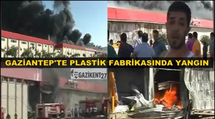 Gaziantep'te  ambalaj fabrikasında yangın