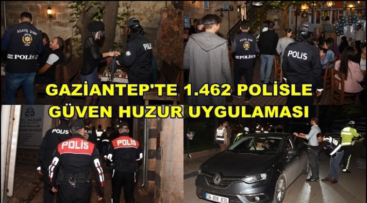 Gaziantep'te bin 462 polisle huzur uygulaması