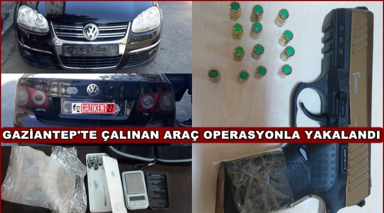 Gaziantep'te çalıntı araç ve uyuşturucu operasyonu