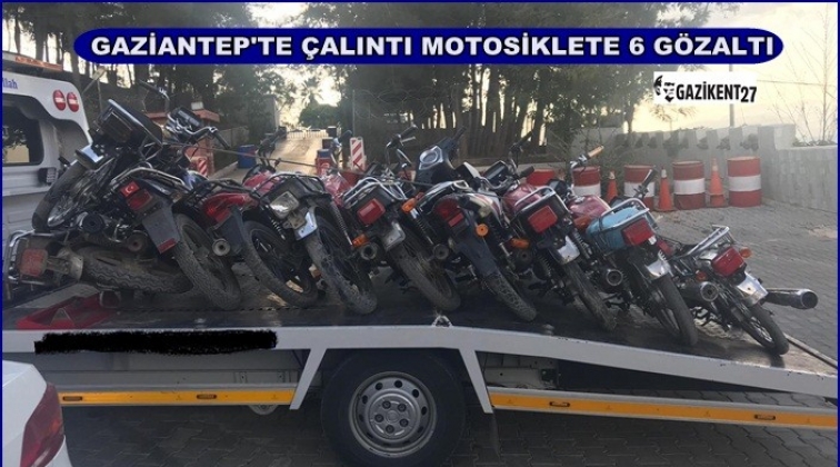 Gaziantep'te çalıntı motosiklete 6 gözaltı