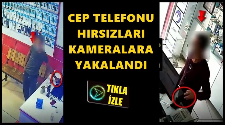 Gaziantep'te cep telefonu hırsızlığı kamerada