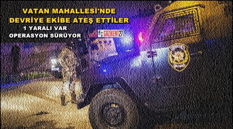 Gaziantep'te devriye gezen polise ateş açıldı!