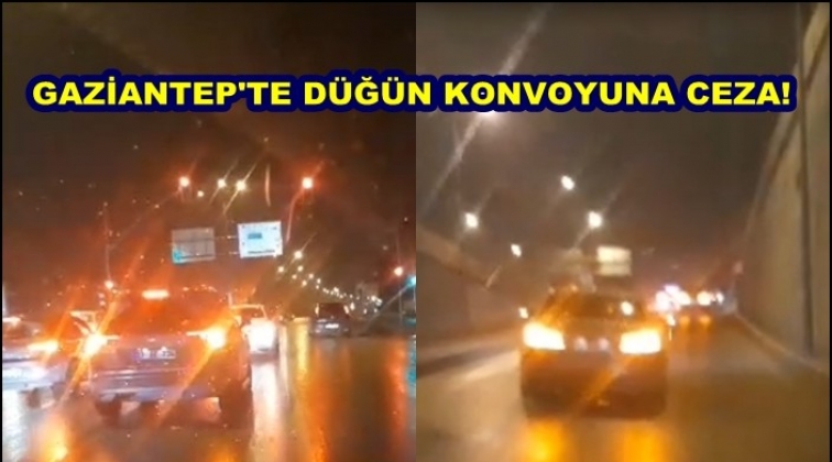 Gaziantep'te düğün konvoyu oluşturan 11 araca ceza