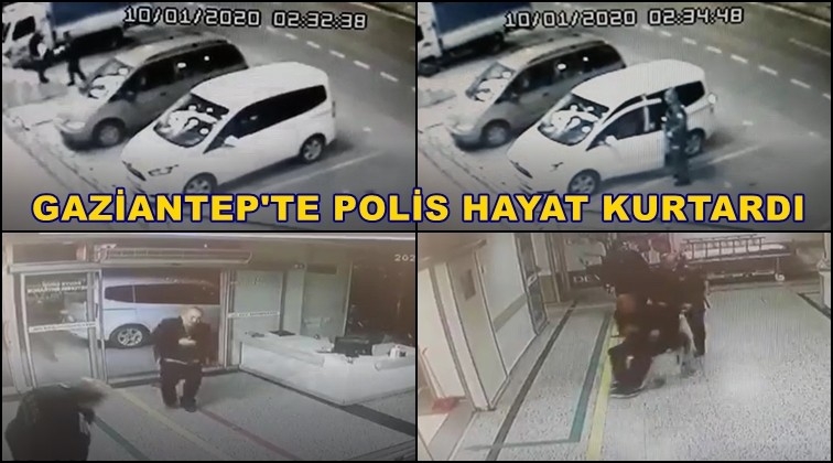 Gaziantep'te  duyarlı polis hayat kurtardı!