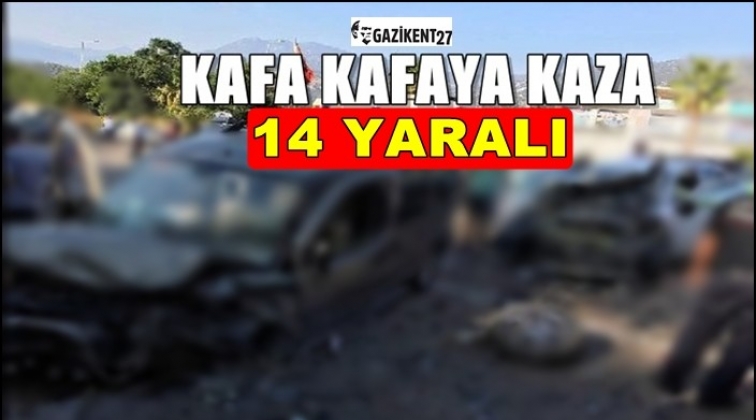 Gaziantep'te feci kaza: 14 yaralı