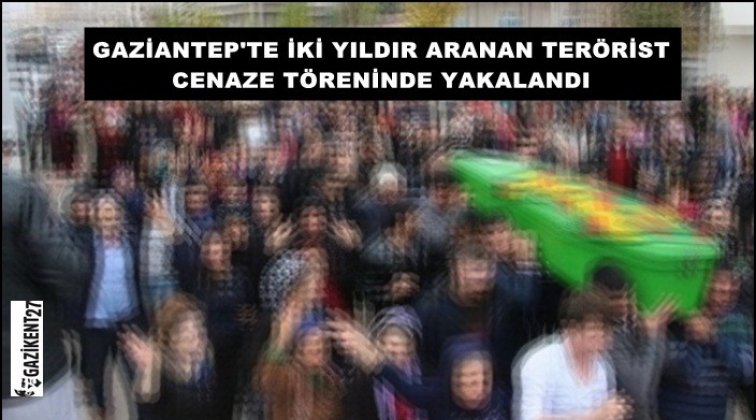 Gaziantep'te firari terörist cenazede yakalandı!