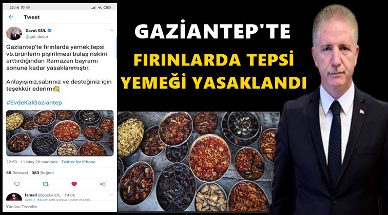 Gaziantep’te fırınlarda yemek yasaklandı!