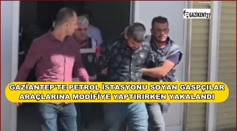 Gaziantep'te gaspçılar, modifiye yaptırırken yakalandı